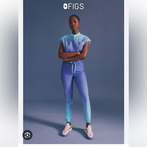 Figs Ombré freex Rafaela cargo scrub jumpsuit